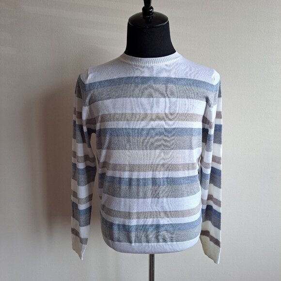 NEW Stenstroms Striped Merino Wool Men's Sweater Size S / M